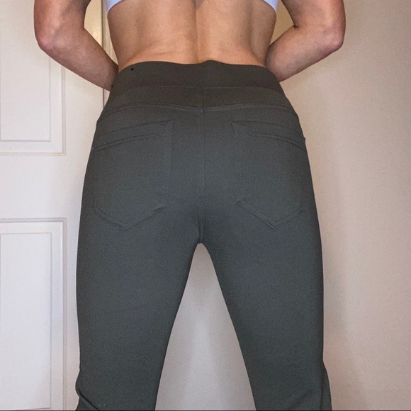 Liverpool Olive Green Leggings Size 4/27 - Picture 3 of 11